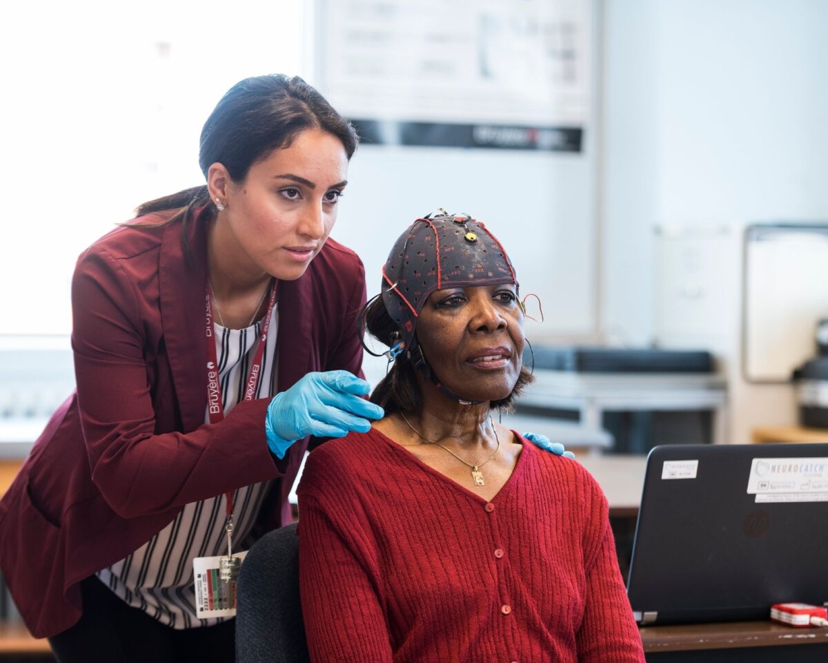 Bruyère Research participant interacts with researcher